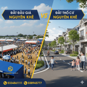 mua đất đấu giá hay đất dân Nguyên Khê