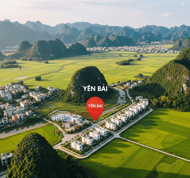 Vị trí bất động sản Yên Bái