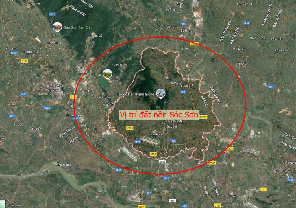 Vị trí đất nền Sóc Sơn