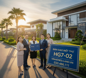 Bàn giao biệt thự HG7-02