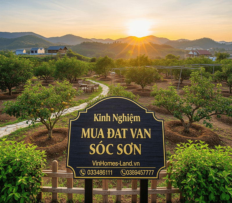 Kinh Nghiệm Mua Đất Vườn Sóc Sơn