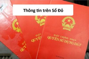 Thông tin trên Sổ Đỏ