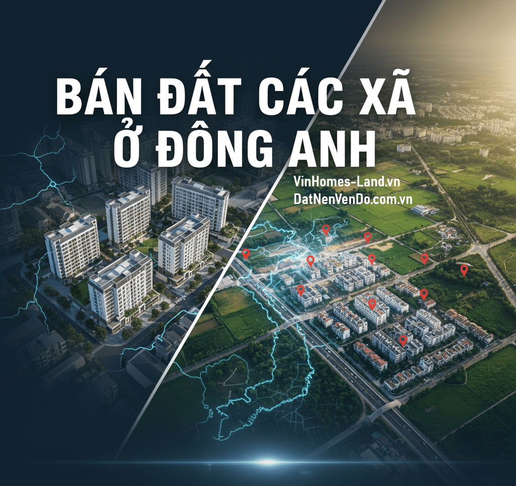 Bán đất các xã ở Đông Anh