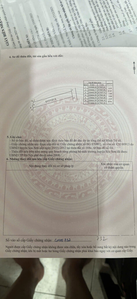 131m2 Thôn Thái Lai Xã Minh Trí