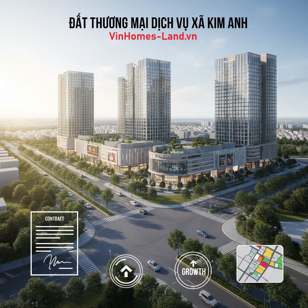 Đất Thương Mại Dịch Vụ Xã Kim Anh