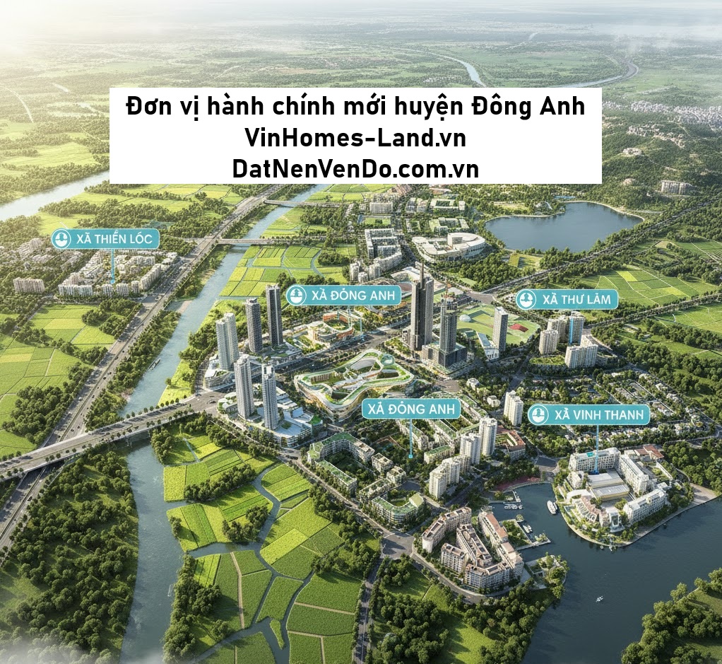 Đơn vị hành chính mới huyện Đông Anh