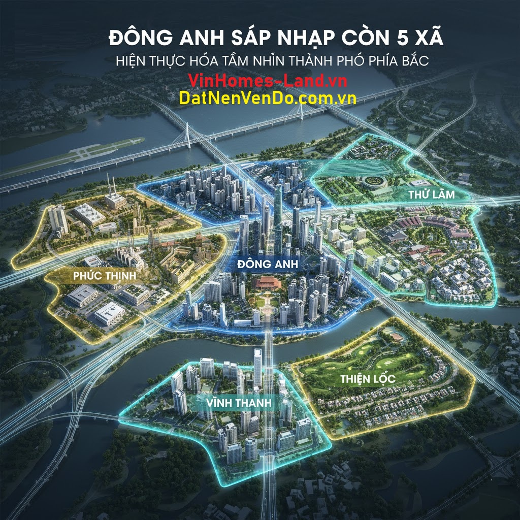 Đông Anh Sáp Nhập Còn 5 Xã