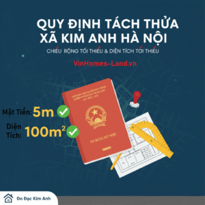 Quy Định Tách Thửa Xã Kim Anh