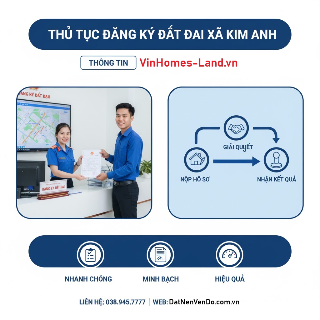 Thủ tục Đăng ký Đất đai Xã Kim Anh