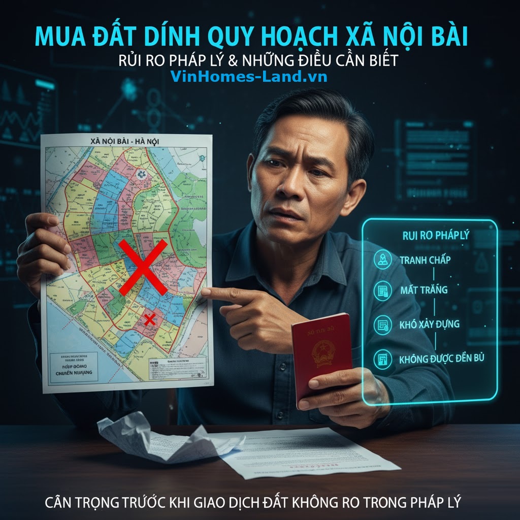 Mua Đất Dính Quy Hoạch Xã Nội Bài