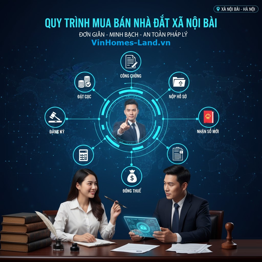 Quy Trình Mua Bán Nhà Đất Xã Nội Bài