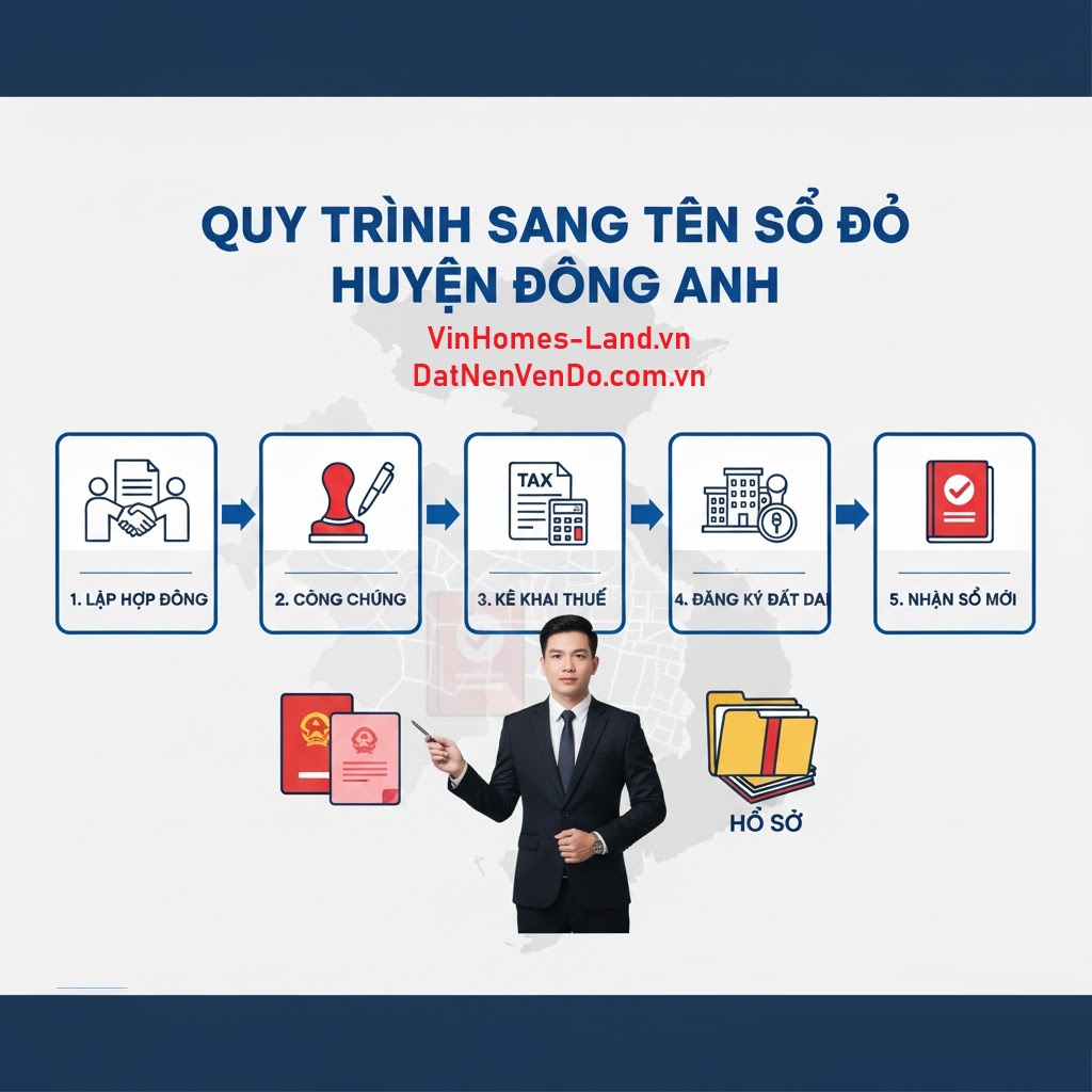 Quy Trình Sang Tên Sổ Đỏ Huyện Đông Anh