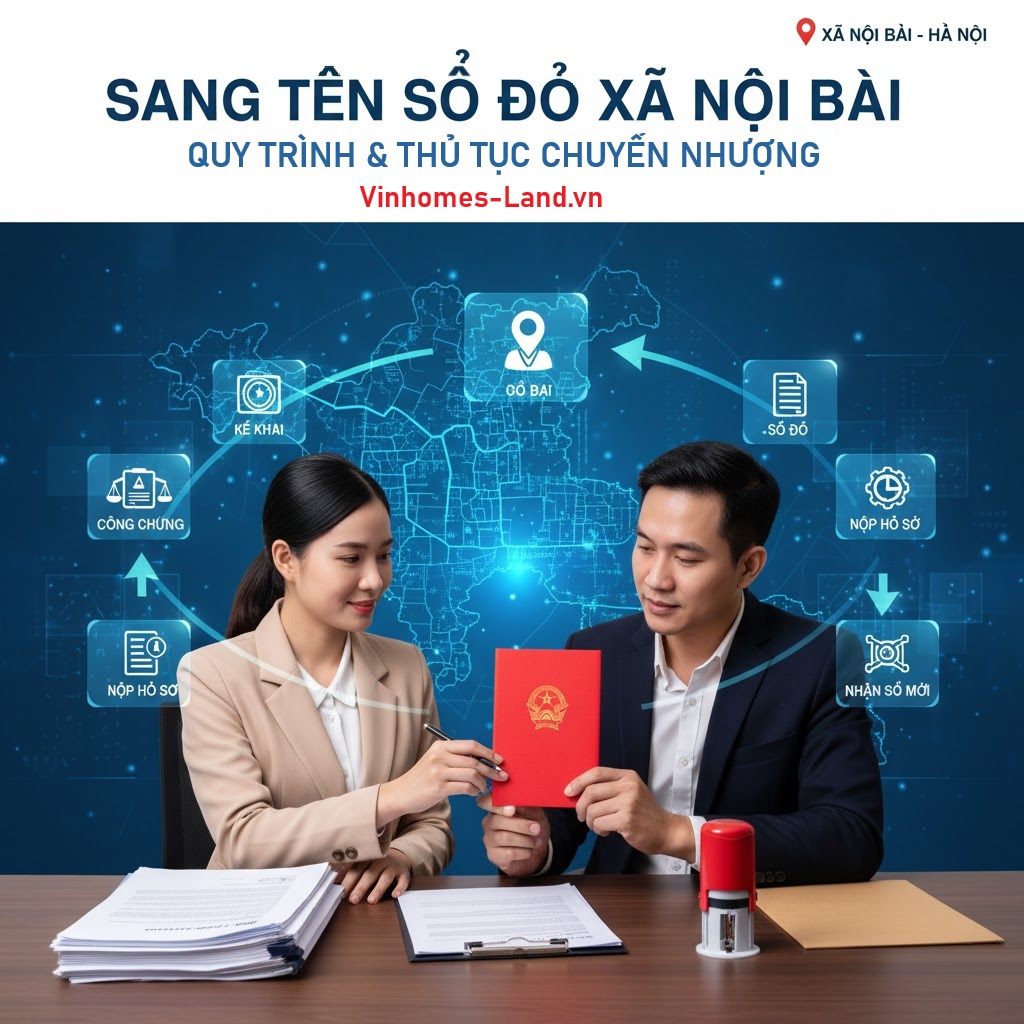 Sang Tên Sổ Đỏ Xã Nội Bài