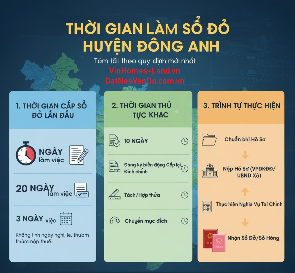 Thời Gian Làm Sổ Đỏ Huyện Đông Anh