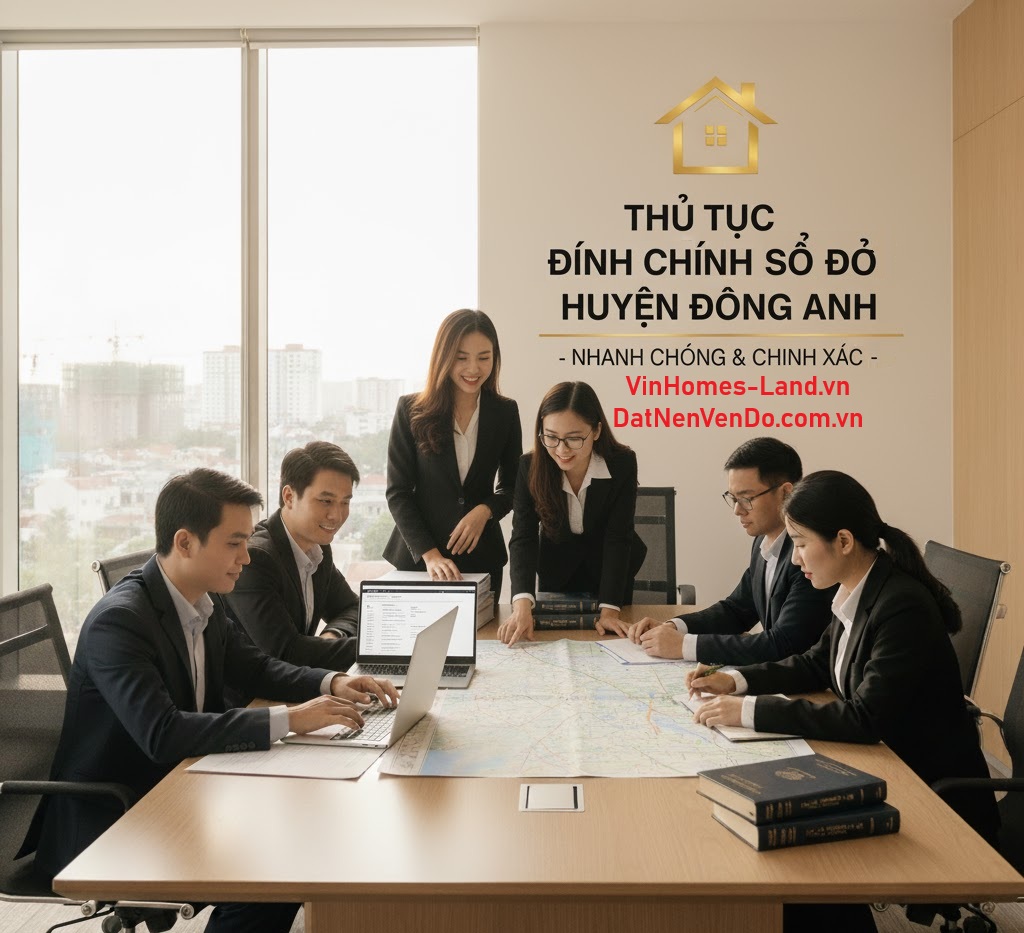 Thủ Tục Đính Chính Sổ Đỏ Huyện Đông Anh