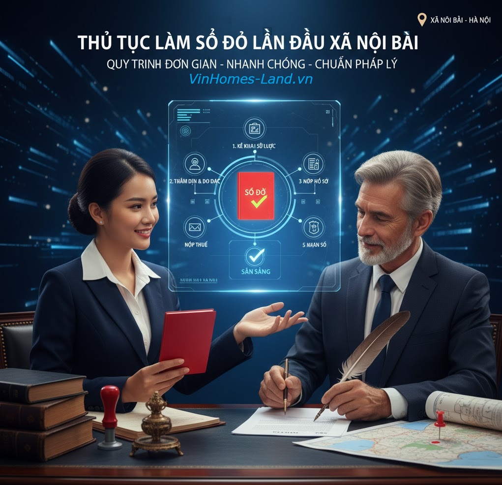 Thủ Tục Làm Sổ Đỏ Lần Đầu Xã Nội Bài