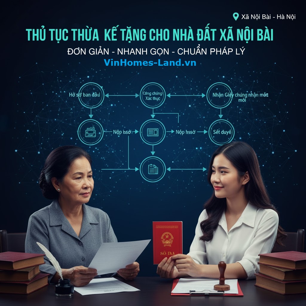 Thủ Tục Thừa Kế Tặng Cho Nhà Đất Xã Nội Bài