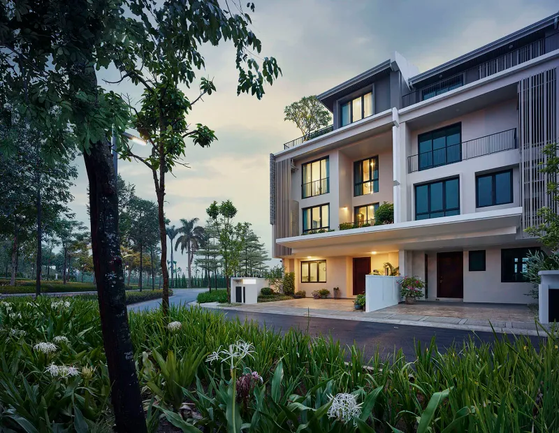 Phối cảnh mặt đứng Type D