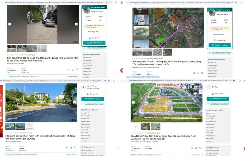 Đất Đông Anh 120m²