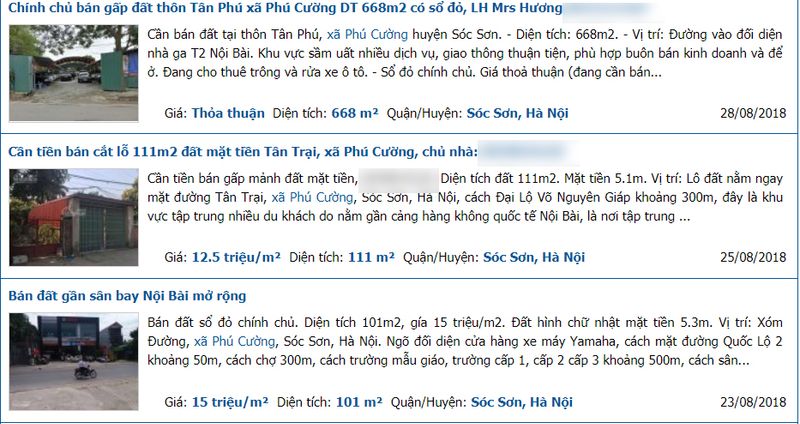 Hình ảnh đất nền Sóc Sơn