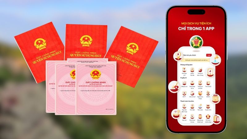 Hình ảnh giấy tờ sổ đỏ