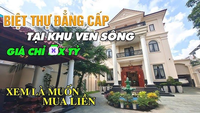 Góc nhìn nội bộ biệt thự ven sông