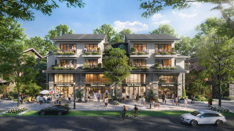 Phân khu và sơ đồ khu thương mại