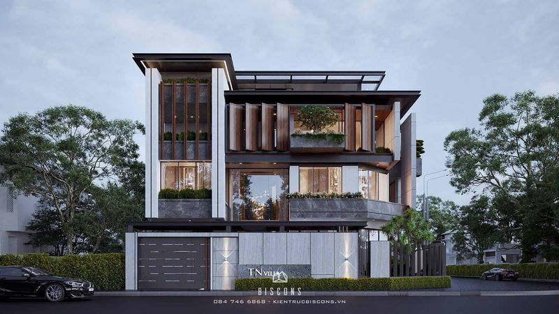 Thiết kế biệt thự 3 tầng