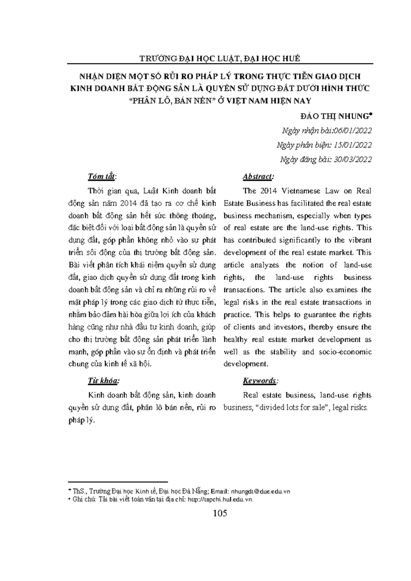 Hình ảnh tổng thể khu vực