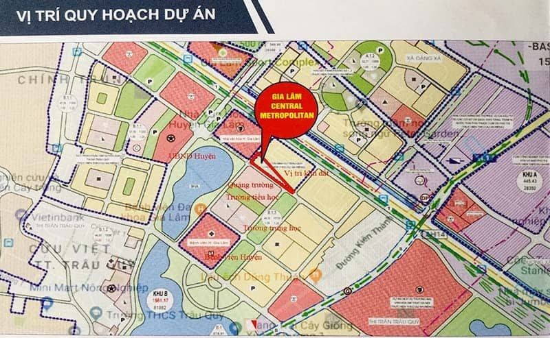 Vị trí shophouse tại Thư Lâm