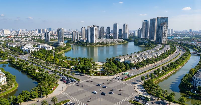 Hình ảnh về khu đô thị đa mục tiêu với các tiện ích tích hợp