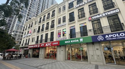 Ảnh mặt tiền shophouse