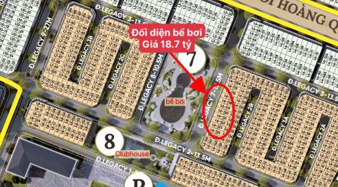 Mặt tiền shophouse 13x20m