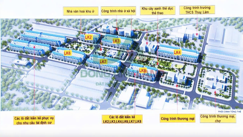 Sơ đồ đấu giá/ổ đất khu vực Thư Lâm