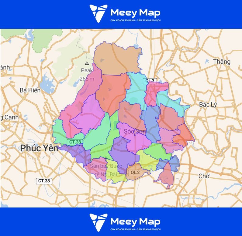 Bản đồ huyện Sóc Sơn