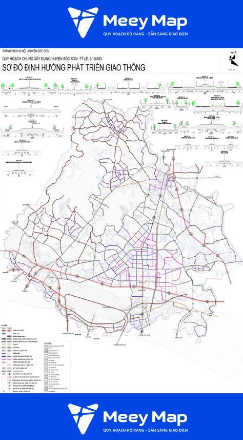 Bản đồ quy hoạch giao thông huyện Sóc Sơn