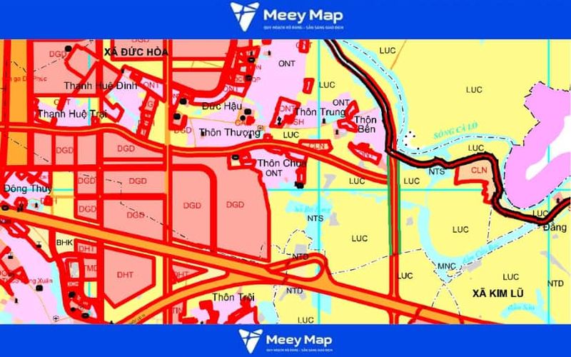 Bản đồ quy hoạch xã Đức Hòa, huyện Sóc Sơn