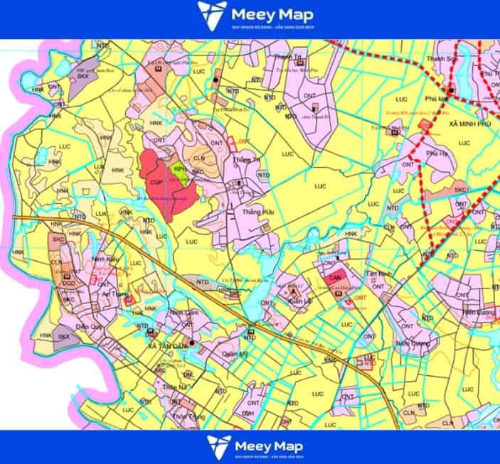 Bản đồ quy hoạch xã Tân Dân, huyện Sóc Sơn