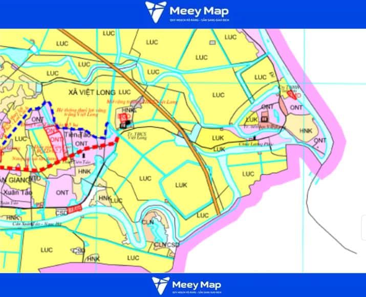 Bản đồ quy hoạch xã Việt Long huyện Sóc Sơn