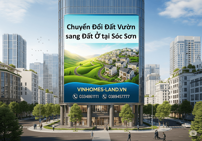 Chuyển đổi đất vườn sang đất ở tại Sóc Sơn