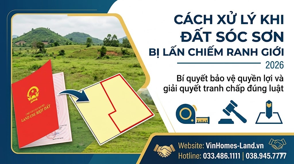 đất Sóc Sơn bị lấn chiếm ranh giới