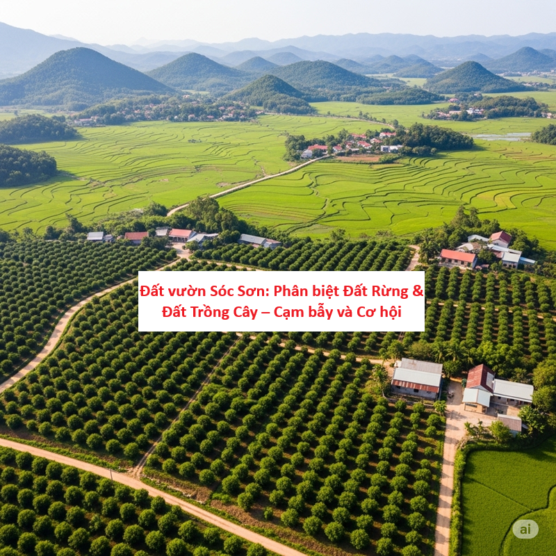 Đất vườn Sóc Sơn - lựa chọn cho biệt thự nghỉ dưỡng