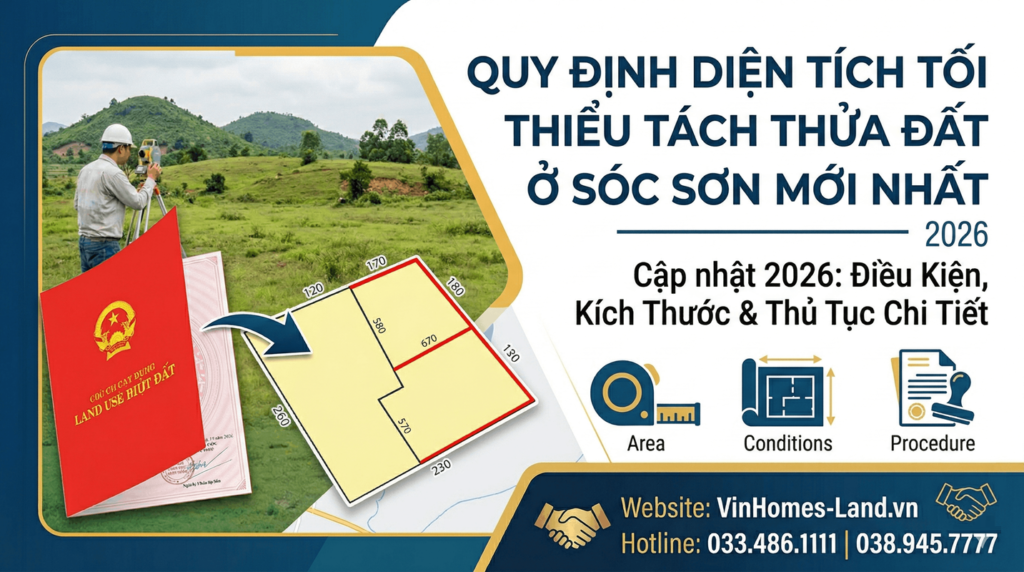 Diện Tích Tối Thiểu Tách Thửa Đất Ở Sóc Sơn