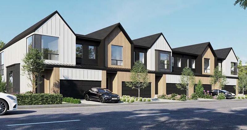 Townhouse community rendering