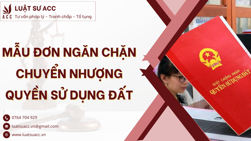 Mẫu đơn ngăn chặn chuyển nhượng quyền sử dụng đất (PNG)