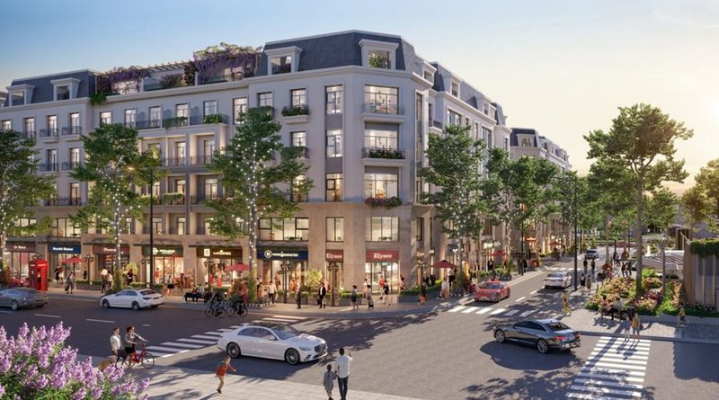 Mô phỏng shophouse 5 tầng (lấy ví dụ cấu trúc thương mại)