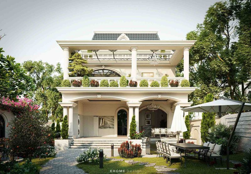 Thiết kế biệt thự tân cổ điển - Sóc Sơn