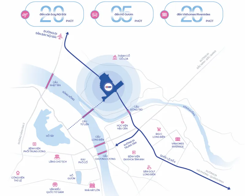 Vị trí Vinhomes Cổ Loa
