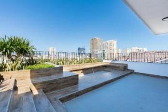 Phối cảnh mặt ngoài tòa nhà sky villa 35 tầng