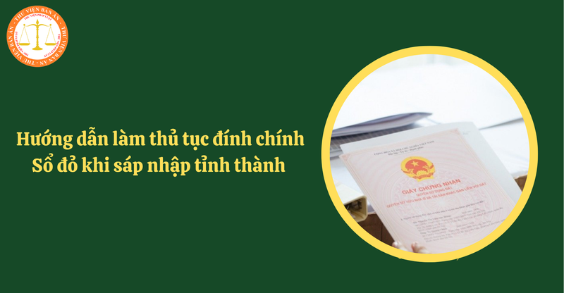Đính chính sổ đỏ